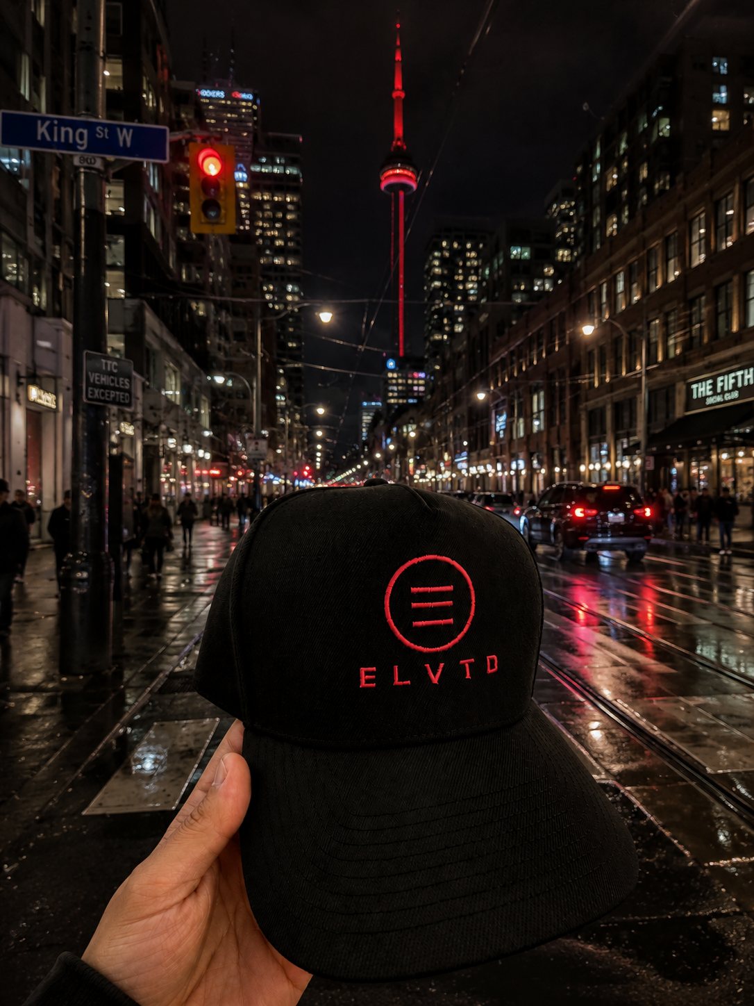 ELVTD GEAR black cap with red logo