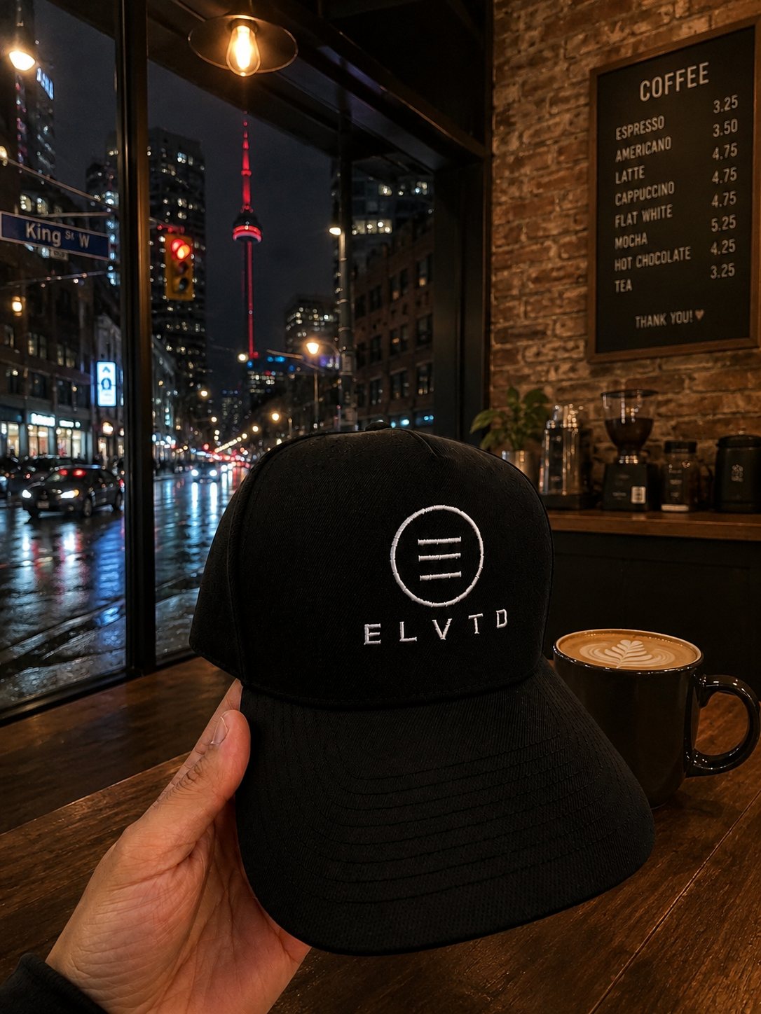 ELVTD GEAR black cap with white logo
